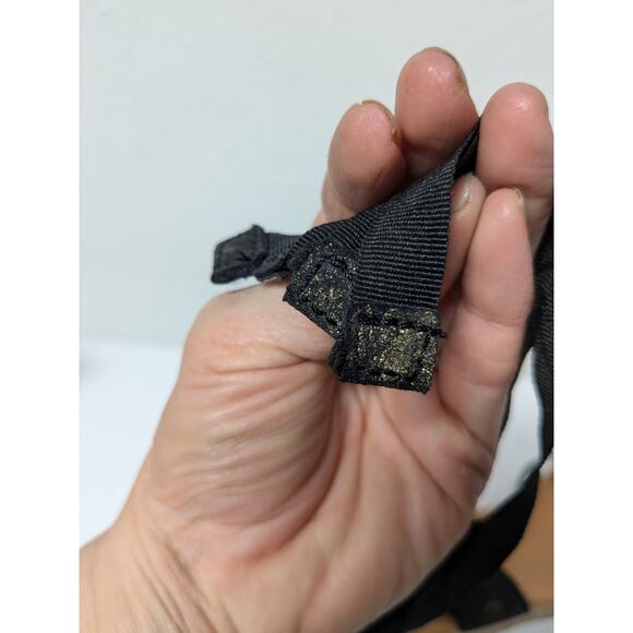 UGG black leather espadrilles wedge sandals 1006823 women's size 8.5 - Picture 12 of 14